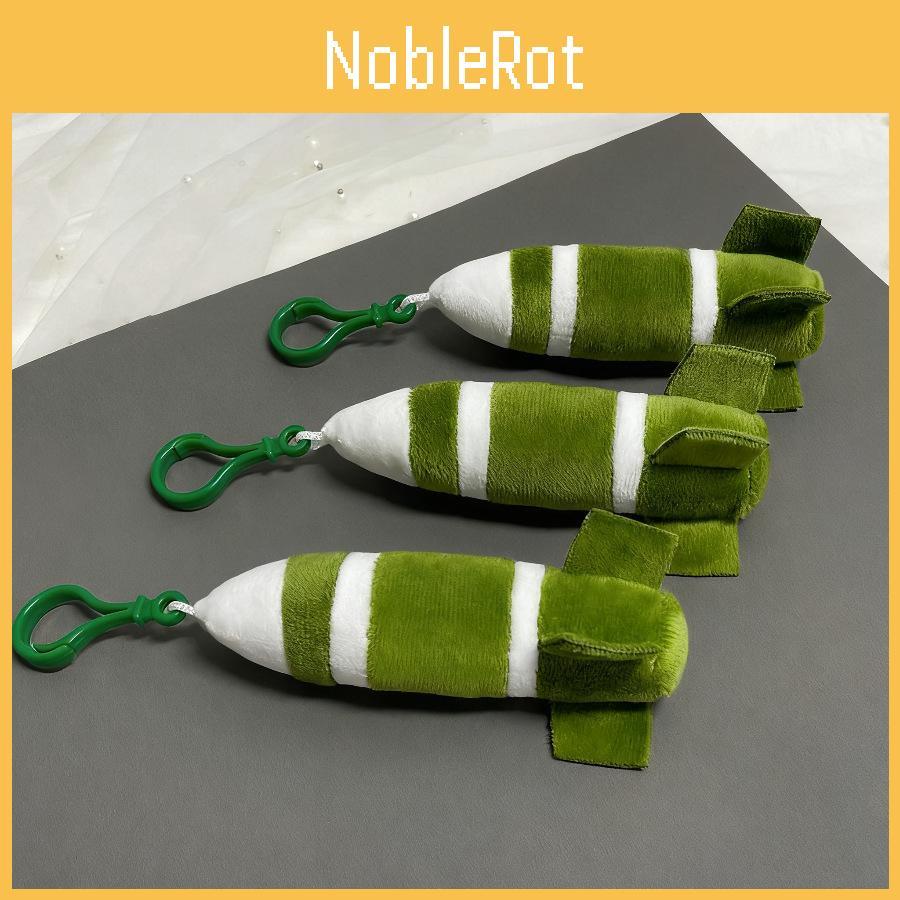 Creative Plush Missile Toy Keyring Accessory Bag Decoration And Gift Playful