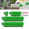 50pcs Greenhouse Clips For 11/16mm Frame Tube Green