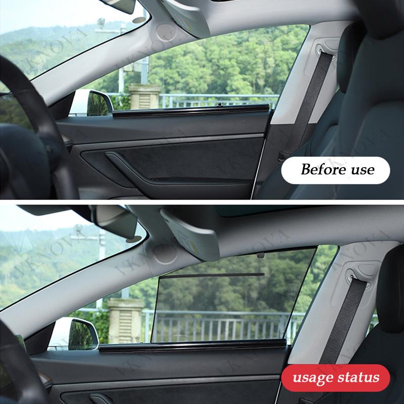 For Tesla Model Y Juniper 2025 2026 Model 3/Y/X 2017-2026 Car Sunshade Side Window Sunshades Window Sunburn Protective Cover