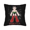Astro Boy Square Pillow Cases Vintage Anime Childhood Manga Cushion Covers Zipper Decorative Pillowcover For Sofa