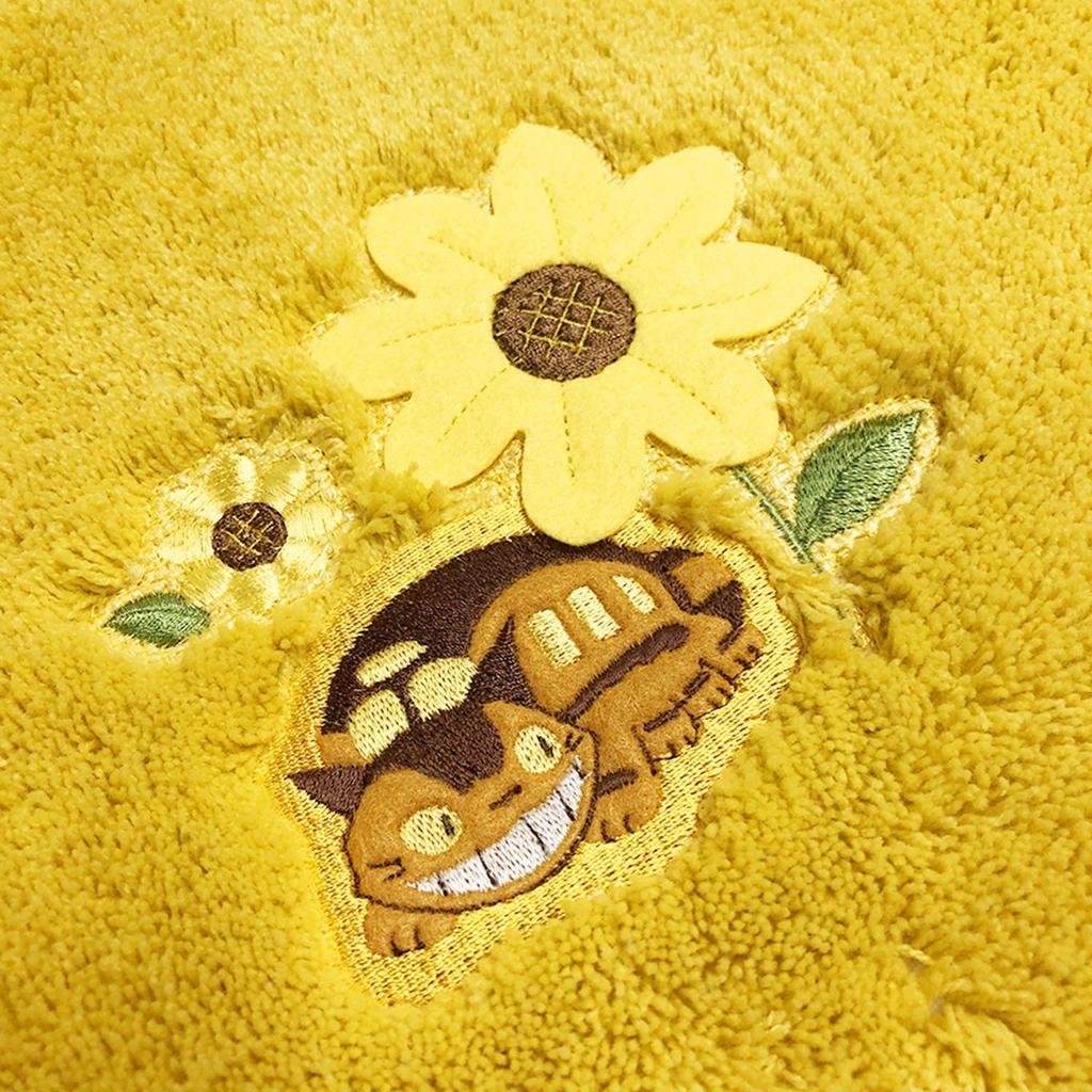 My Neighbor Totoro Cat Bath Toilet Mat Set 4 Pieces Yellow Ghibli Senko Totoro Dual Use Flower Bus Stop