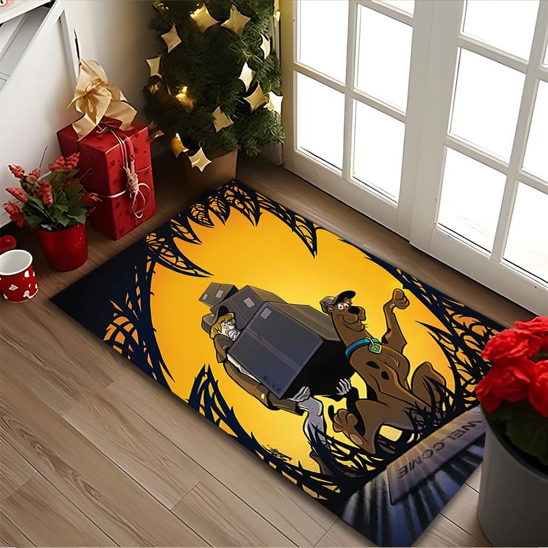 1pc SCOOBY-DOO Rug, Digital Printed Home Chair Sofa Mat, Durable Office Area Carpet, Beautiful Festival Decorations