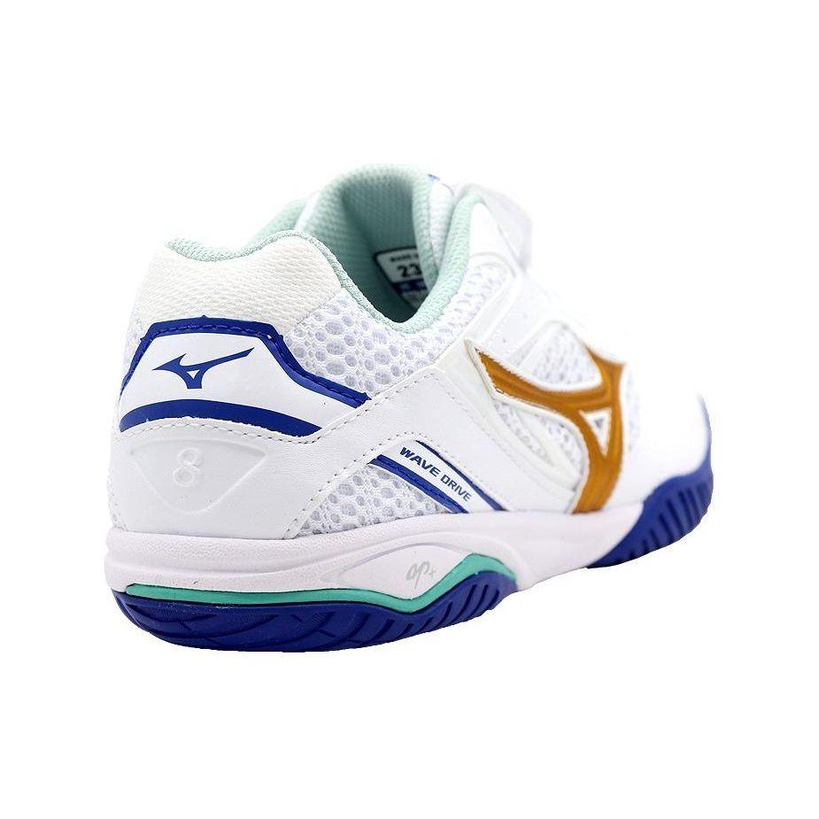 Mizuno Wave Drive 8 Comfortable Daily Slip Resistant Durable Breathable Low Top Training Shoes Unisex Sneaker White Platinum Blue 81GA170530