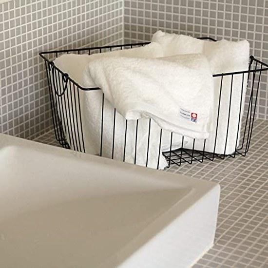 Oruta Imabari Towel Bath 3-Piece Set Thin Quick-Dry Made Japan Natural 65x120cm Cotton 100 White