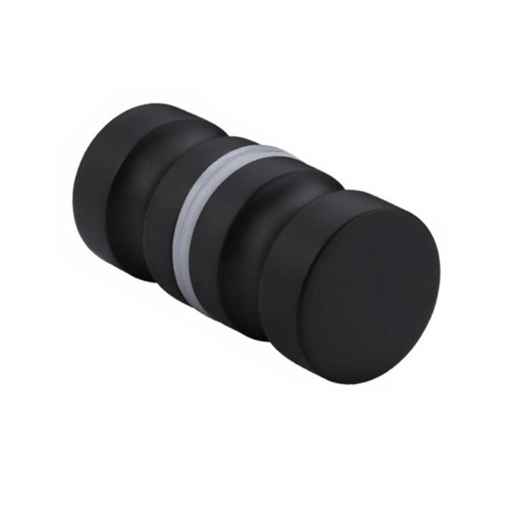 Aluminum Alloy Back-to-Back Single Glass Door Knob Smooth Puller Handle Double-Sided Furniture Hardware