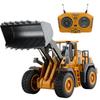 iKing RC Bulldozer Toy - Kids' RC Car, Construction Vehicle, Alloy Heavy Machinery, Engineering Vehicle, 2.4GHz, 1:24 Scale, 9CH Remote Control, RC Ca