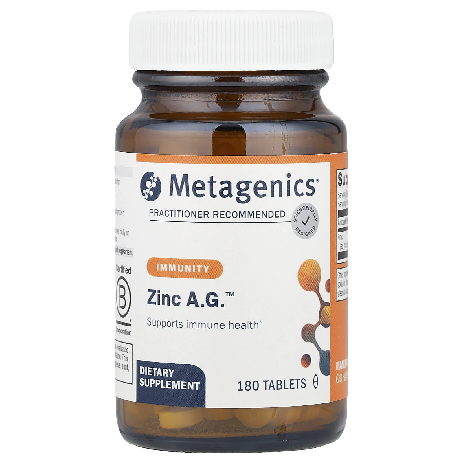 

Zinc Ag™, Immunity, 20Mg, 180 Tablets