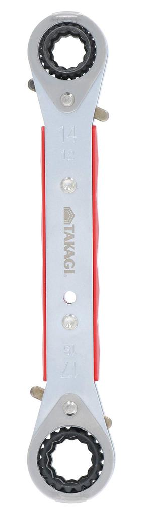 Takagi GISUKE Ratchet 12 x 14 x 15 x 17 mm Wrench, Flexible,