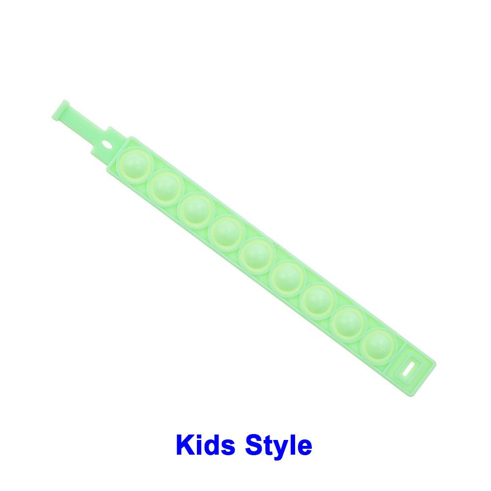 Mondo Silicone 1pz Stili Corti Pops Bolle Braccialetto Decompressione Giocattolo Sollievo Stress Colorato Braccialetto Silicone Adulti Bambini Giocattoli