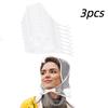 1/3/6pcs, women's rain hat with sun visor transparent waterproof scarf plastic hat women's raincoat, reusable