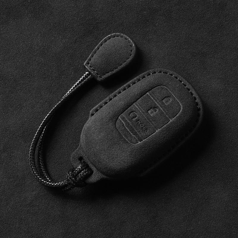 

For Honda Accord Civic Hr-V Cr-V Pilot Sport Si Ex Ex- 2 3 4 Button Leather Key Case Car Key Shell Fob Cover