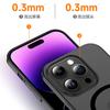 Applicable to iPhone16 magnetic mobile phone case Apple 17PROMAX ice mist skin matte magnetic suction ultra-thin PC anti-drop