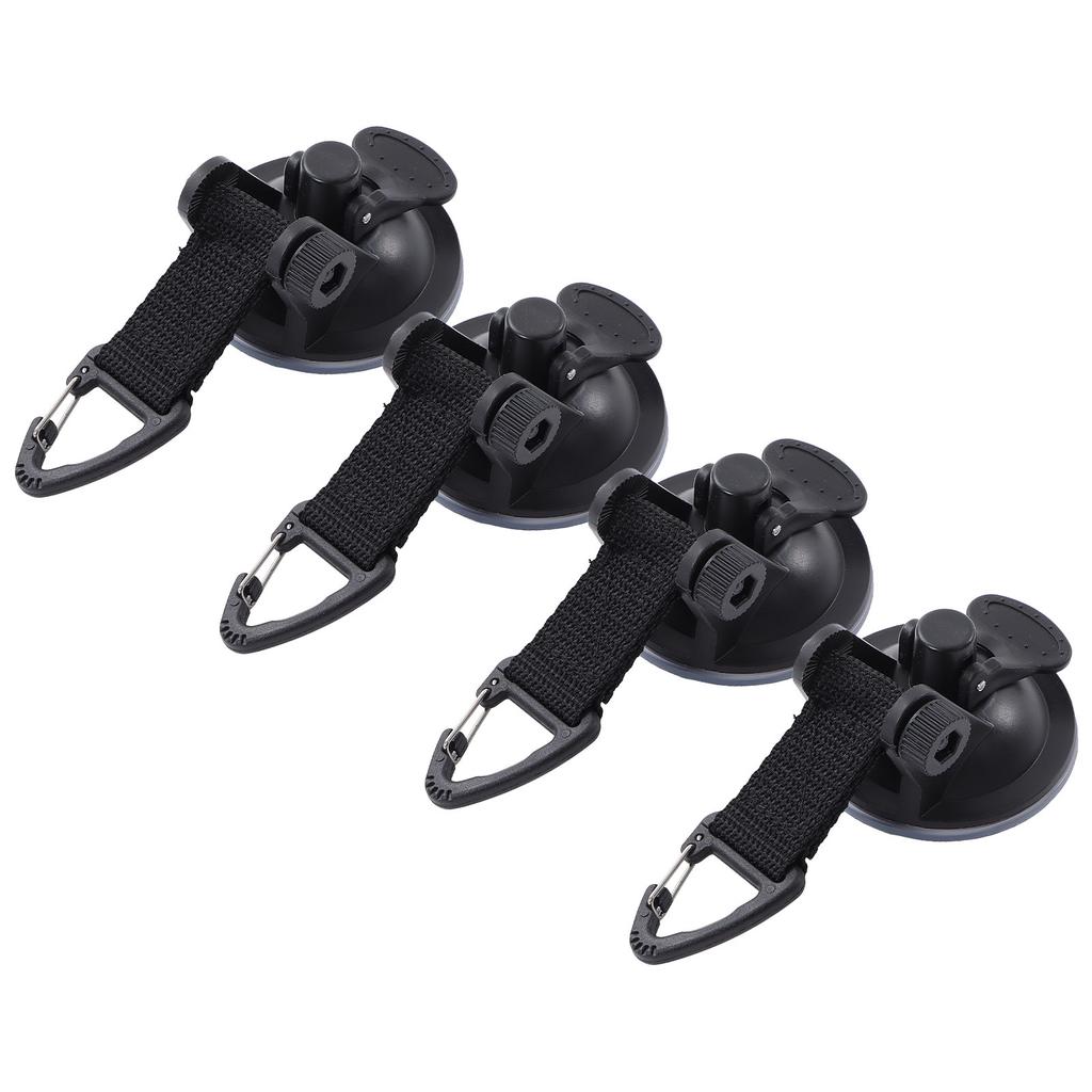 4PCS Car Tent Suction Cup High Strength Light Weight Easy Install Portable Suction Cups for Awning Tents Camping Tarp
