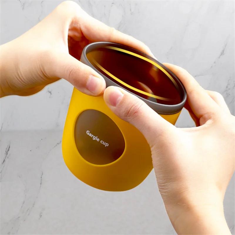 Suport de depozitare pentru pahare pentru periuță de dinți de uz casnic din plastic nordic, cuplu portabil, de călătorie, cești pentru apă de gură, cană cu apă, accesorii pentru baie