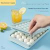 Spherical Ice Cube Tray with Lid for Ice Hockey - Makes 33 Cubes