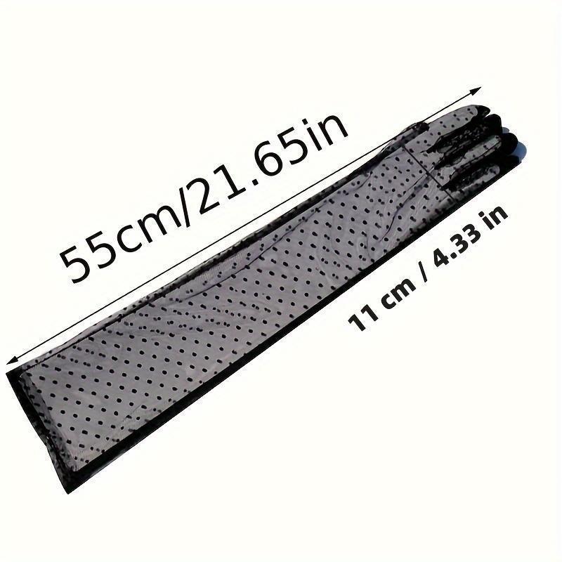 New Style Super Long Black White Polka Dot Lace See-Through Wedding Gloves