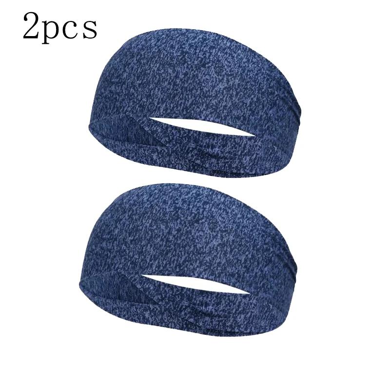 1-8PC sweatband for men women elastic sport hairbands head band yoga headbands headwear headwrap sports workout hair accessories