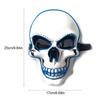 1 Stück Totenkopf LED Maske Maskerade Masken Neon Maske Licht Leuchten im Dunkeln Mascara Horror Maske Leuchtende Maske Halloween Party Maske