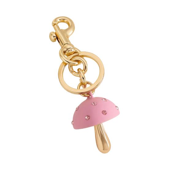 Keychain Mushroom Shape Fade-Resistant Alloy Keyring Backpack Key Holder Women Bags Cars Keys Decoration