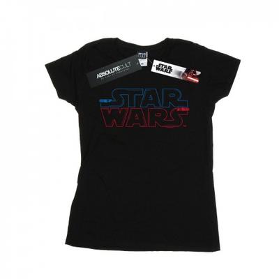 Womens/Ladies Lightsaber Logo Cotton T-Shirt