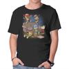 Unisex Crew Neck T-Shirt Cowabunga Couch Party Graphic Short Sleeve Casual Tee