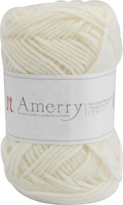 Hamanaka Amery Garen Middeldik Wit 40g 110m set van 5 bollen 2261 kl.20 Ongeveer