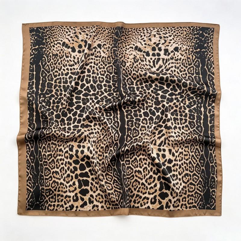 70x70cm Nylon Square Scarf Women Vintage Print Lightweight Accessory Office Casual Hair Styling
