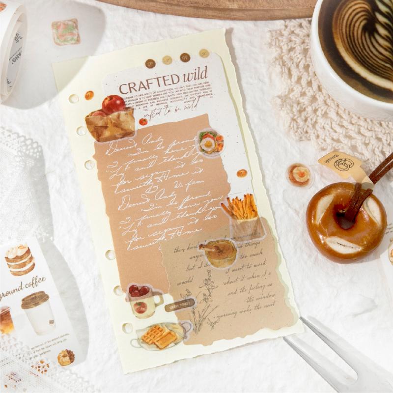Journal GO 4.5x200cm Decorative Adhesive Tape Sticker Weekend Coffee Club Masking Tapes Scrapbooking Journal DIY Washi Tape