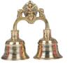 Brass Handheld Double Bell Ghanti for Home & Temple Pooja Rituals