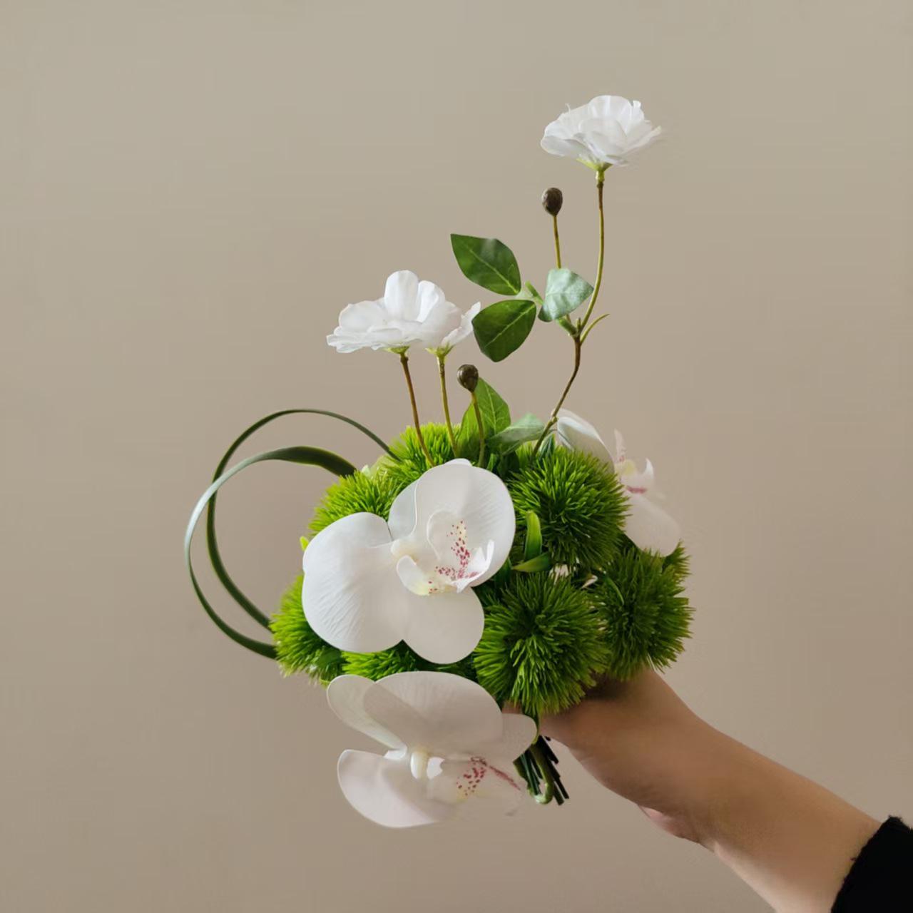 MM439 Modern Silk Flower Bouquet for Home, Office, or Photography Decor