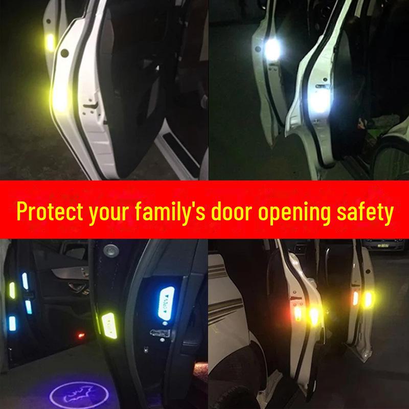 Reflective Car Door Open Warning Stickers for Safety and Decoration