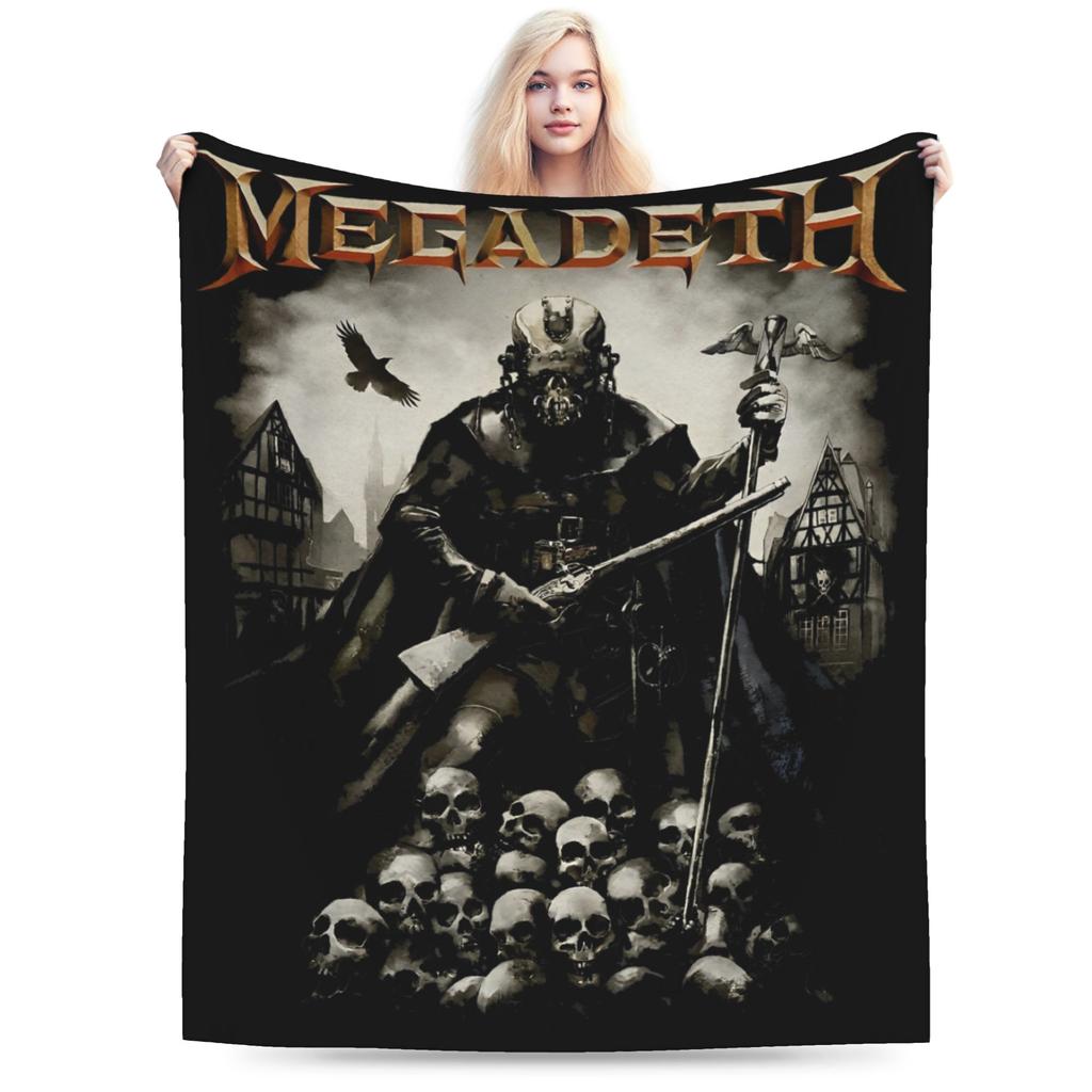 Killing Is My Business Rock Band Blanket Flannel Megadeths Lightweight Throw Blanket for Car Sofa Couch Bedspread
