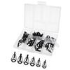 10pcs Stainless Steel Fishing Rod Guides Set Tips Rings for Lure Rod, Rod