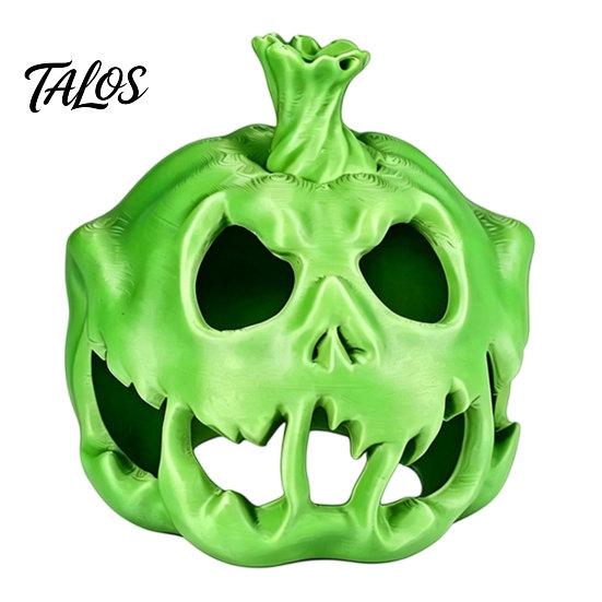 Halloween Table Centerpiece 3D Printed Skull Pumpkin Candle Holder, Hollow Design Ornament Figurine, Multifunctional Ambient Lampshade for Party