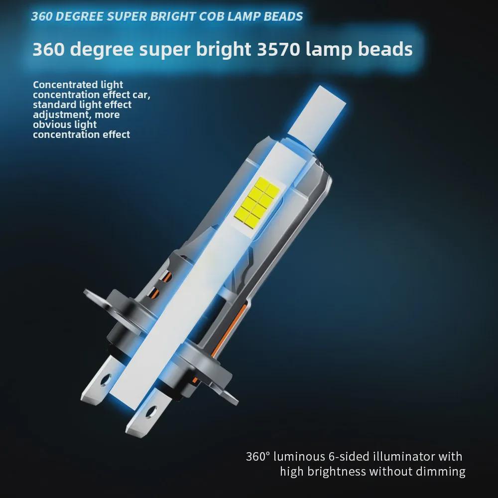 "8-Bead LED Headlight 9005: High/Low Beam H1H4 H7 Super Bright H11 Laser High-Power White"