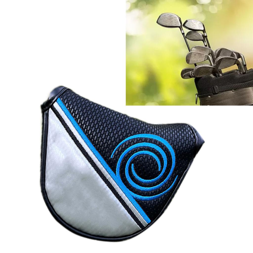 Mallet Putter Head Cover Magnetic Suction Buckle Long Semicircle Golf Accessories for Putter Type2