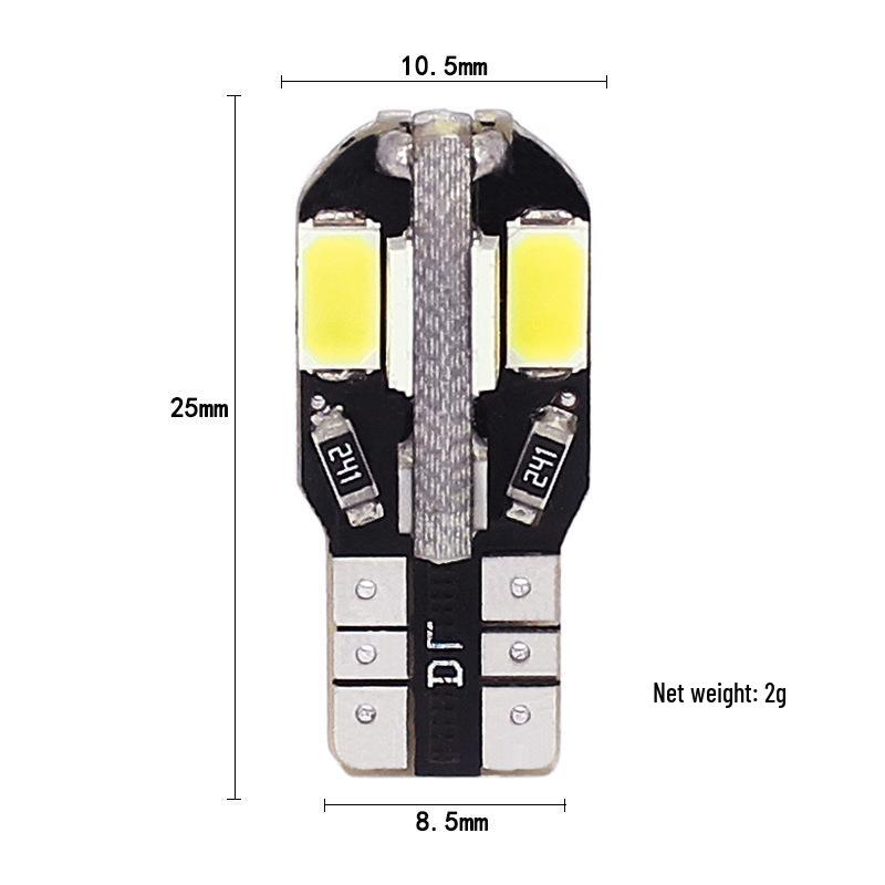 CANBUS T10 LED Parking & Interior Light Bulb, 5630 8SMD 5730.