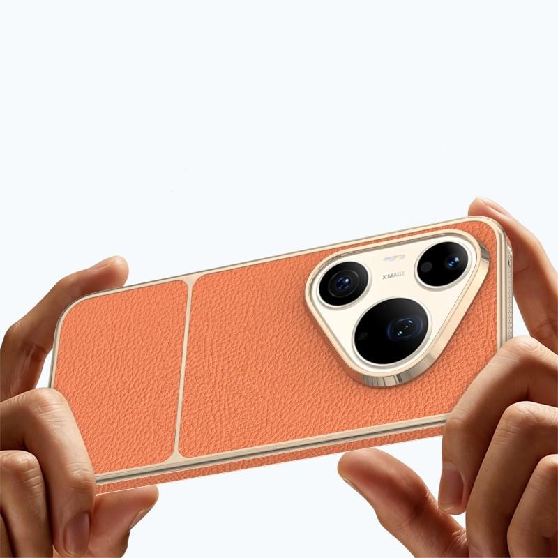 For Huawei Pura 90 Pro Max Case Luxury For Magsafe Magnetic Leather Heat Dissipation High-end Electroplated Dustproof Soft Cover