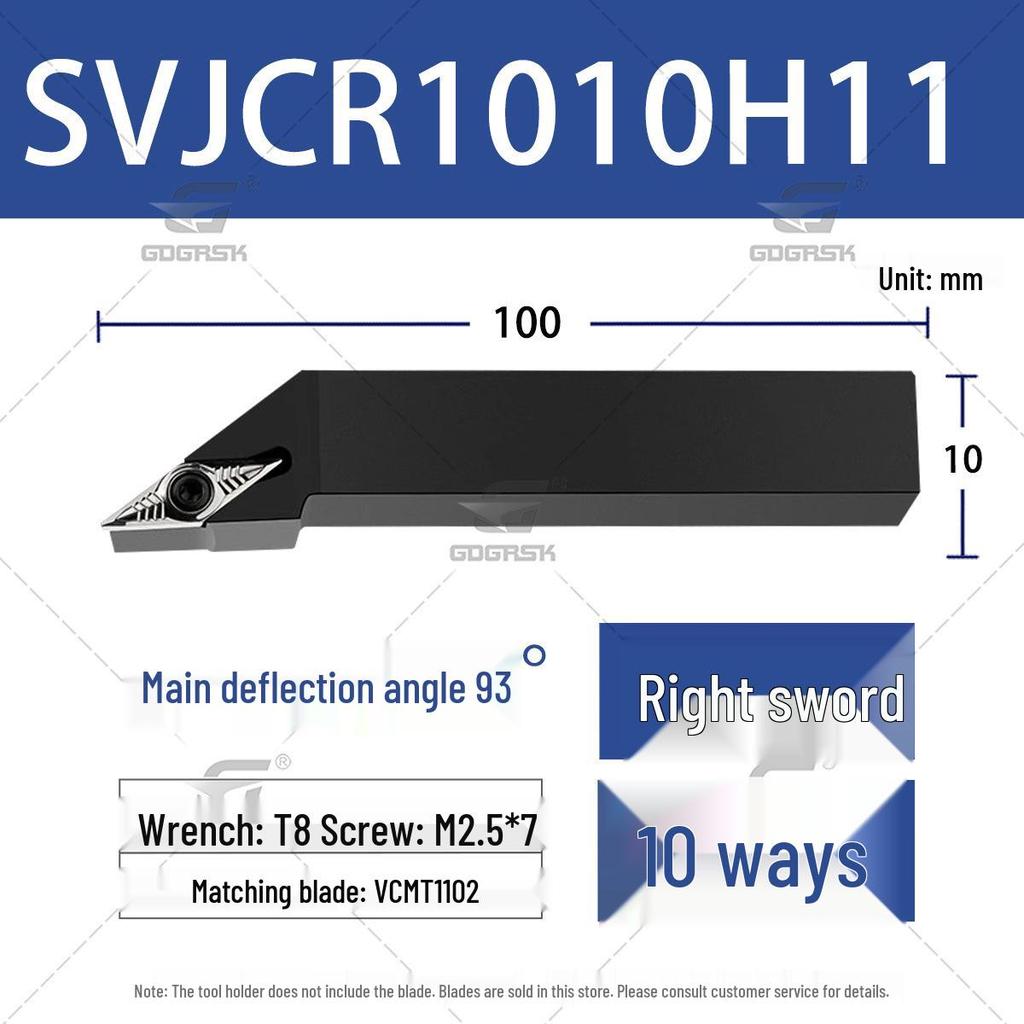 93° CNC External Turning Tool Holder SVJCR/L1212H11/1616H16