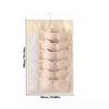 Double Sides Underwear Storage Hanging Bag Dormitory Home Wardrobe Hanging Wall Foldable Bag Underpants Socks Organizer