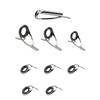 9-Piece Fishing Rod Guide Ring Set Stainless Steel Ceramic Line Guides Spinning Casting Repair