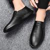 Autumn men's leather shoes casual flat men's shoes men's soft-faced business casual breathable shoes