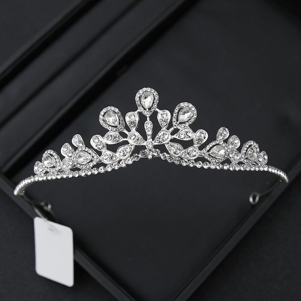 Crystal Rhinestone Rhinestone Tiara Alloy Material Princess Crown Wedding Bride Crown Prom Event