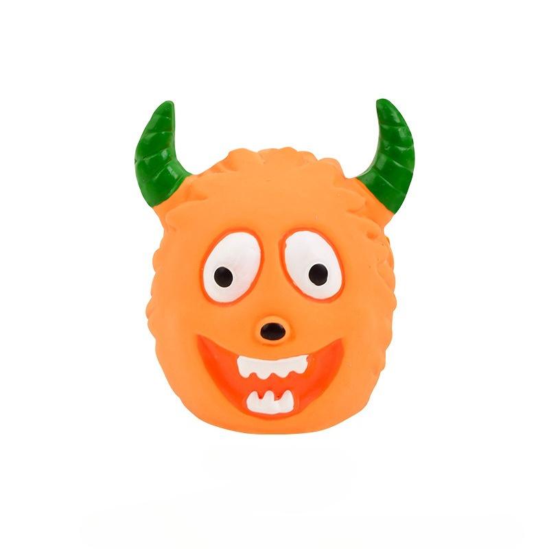 Pet Latex Toy Cartoon Alien Monster - Dog Chew Toy, Bite-Resistant, Squeaky, for Puppies Small Dogs, Teething Cleaning,