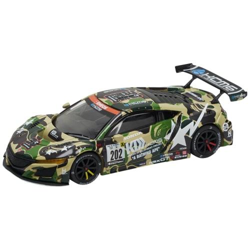 

Genesis Company BAPE X POP RACE 1/64 Scale Honda NSX GT3 EVO22 KCMG BATHING APE Finished Model PR640027