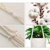 ABFS 4 Piece Hanging Planters Baskets With 4 Hanging Hooks Cotton Rope Macrame Plant Hanger