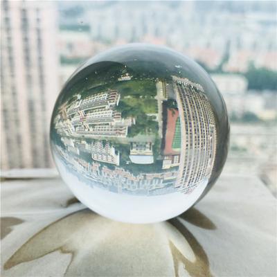 Praktische drei Arten von transparenten Kristall-Lichtkugeln aus Glas zur Dekoration