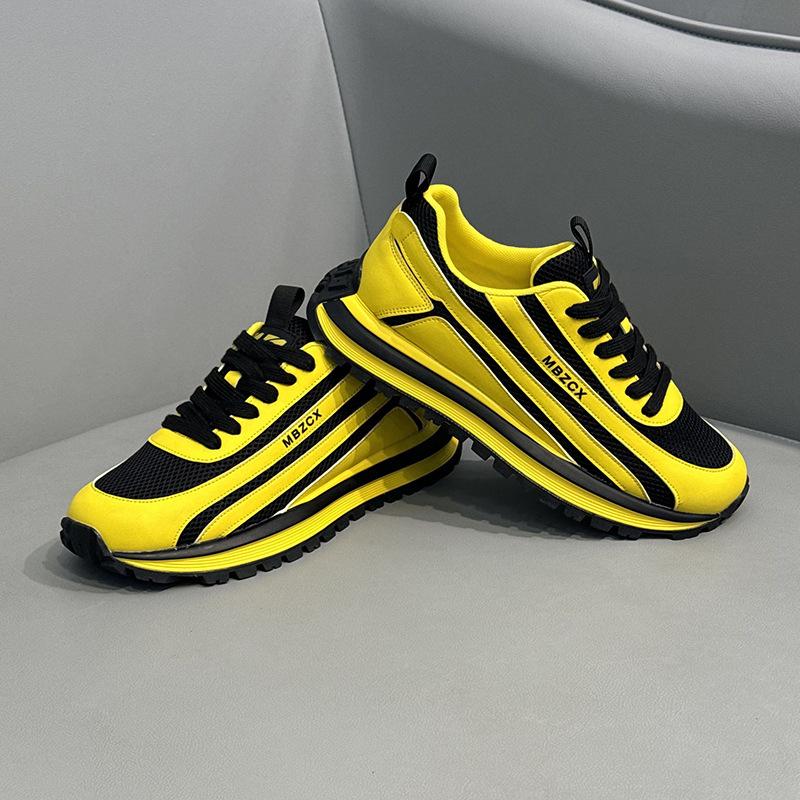 Fashion Mens Sneakers 2025 Summer New Mesh Breathable Board shoes Fashion Versatile Platform Casual Shoes Mens Trend Sports Running Shoe