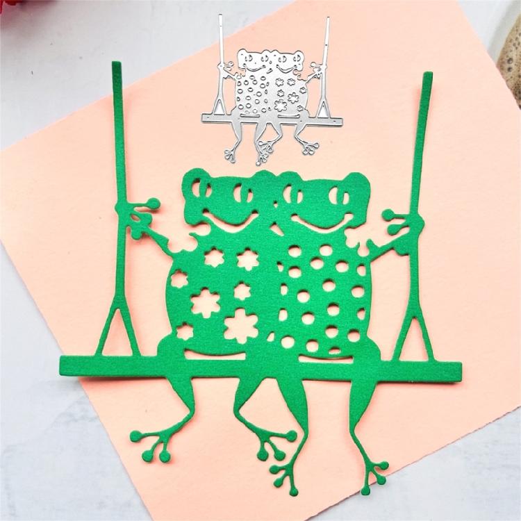 Metal Die Cuts Seesaw Frog Scrapbooking Stencil Card Embossing DIY Photo Album