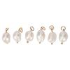 6pcs Baroque Pearl Pendant Freshwater Cultured Pearls for Earrings Necklace Dangle Keychain Making DIY Large Size